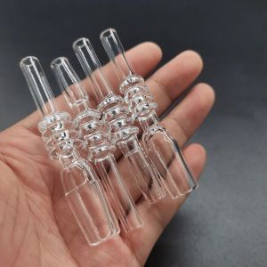 Nektarsamlare Tillbehör Quartz Tips 10mm 14mm 18mm Joint Size for Mini NC Kit Dab Straw Drip Tips Rökningsverktyg vs Water Pipe LL