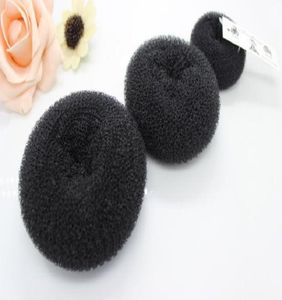 Hair Bun Ring Donut Shaper Hair Styler Hair Styling Tool Donut Magic Sponge Bun Ring Maker Former er Black 20pcslot3519517