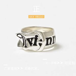 Viviane Jewlery Designer Jewelry for Women Viviennr Westwood Anillos Western Empress Dowager Saturn Wide Face Belt Buckle Ring Classic Letter Text