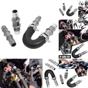 Yeni Yeni Yükseltme Alüminyum Motor Isıtıcı Çekirdek Bypass Kit 626-001 Aksesuarlı Otomotiv Dayanıklı Alaşım Uygun Hortum U-Tüp Fitti R9E0