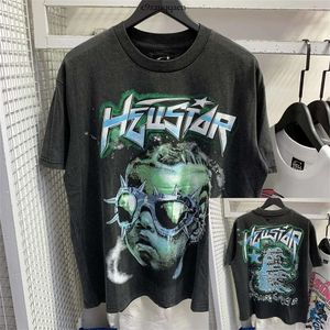 Hellstar T-shirts męskie i damskie modne druk z krótkim rękawem z unikalnymi koszulkami Hip Hop w stylu wzoru 146