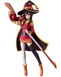 2021 W nowym przybyciu japońskie anime figura Kono subarashii sekai ni shukufuku o megumin figura figura kolekcjonerska modelu modelu Q1834651