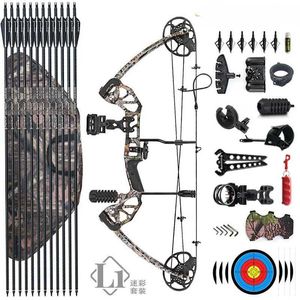 Bow Arrow 30-70 Lbs Hunting Compound Bow L1 Set Adjustable Draw Weight with Accessories for Outdoor Hunting Shooting Accessories YQ240301