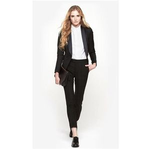 Black Womens Business Suits 2 Piece Set Formal Pant Suits For Weddings Tuxedo Female Office Uniform Ladies Winter Formal Suits8970132