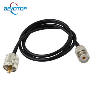 Radio Uhf Pl259 Male to Uhf So239 Female Rg58 Antenna Extension Cable Pl259 Pigtail Connector for Cb Radio Ham Radio Fm Transmitter