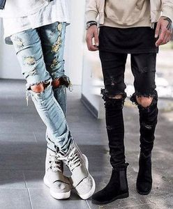 Diaooaid 2018 Men Biker Jeans Hiphop Street Designer Destoped Ripped Skinsy Trusted Male High Quality Pants Y190503375894