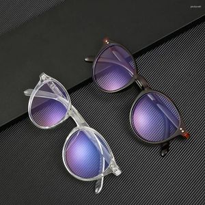 Sunglasses Ultralight PC Frame Round Flat Mirror Eyewear Blue Light Blocking Glasses Optical Spectacles Gaming Filter