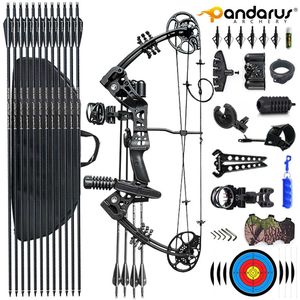 Bow Arrow 30-70 kg Justerbar bågskytte Bow Drawlängd 19-30 tum piljakt Crossbow-skjuttillbehör YQ240301