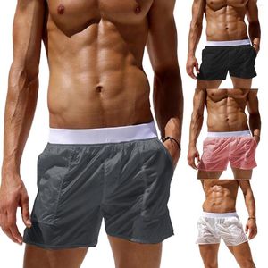 Herr shorts casual 2xl överdimensionerade 2024 manlig elastisk midja se ut sommarstrand badkläder med fickor simning stammar