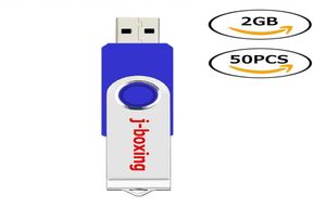 50x obrotowe 2 GB USB Drives Flash Szybkie metalowe pamięć flash Stick na PC Laptop Tablet Kciuk Pióro Przechowywanie 10 kolorów 1759640