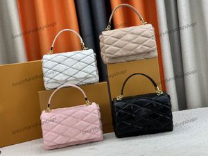 LY M23689 Tote Bag Lady Fashion Bags Luxury Twist Lock Design Handbag Detachable Chain Shoulder Strap Crossbody Bag Portable Handbags