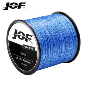 라인 JOF 1.0# 8.0# New Super Strong Japanese 8 가닥 낚시 라인 300m PE 꼰 다중 필라멘트 2288lb 0.180.50mm