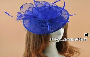 Simple Wedding Bridal Hats Party Cocktail Women Fascinator Party Wedding Feather Veil Hat Hair Clip Valentine Day Gift Fascinator 6075661