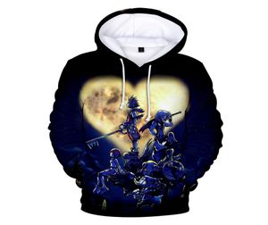 3D Hoodies Kingdom Hearts Hoodie Erkek Kadın Te Sweatshirt Hoody Kış Harajuku 3d Hoodies Krallık Kalpler Sweatshirts Mens3899293