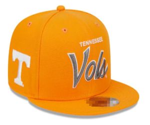 2024 All Team Fan's USA College Baseball verstellbare Alabama Tennessee VOLT Hat On Field Mix Order Size Closed Flat Bill Base Ball Snapback Caps Bone Chapeau