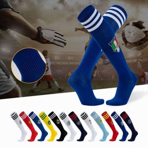 Adult Football Socks Over Knee Training Sports Socks Argentina Real Madrid Barcelona Student Training Practical Long Sleeve Socks