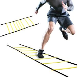 Utrustning Sports Agility Ladders Fitness Jumping Steg rep Öka hastighetsutbildningsutrustningen för fotboll Rugby Tennis Baseball Workout