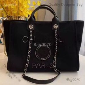 Tasarımcı Çanta Kadınlar Lüks El Tuval Beach Bag Tote Çanta Klasik Büyük Sırt Çantaları Kapasite Küçük Zincir Paketleri Büyük Crossbody S79G Fabrika Mağazası ABD Satış