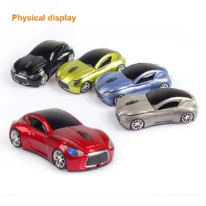 Mouse 3D 2.4HZ Mouse Wireless Car Styling Mouse Camouflage Mouse da gioco ottico 1600DPI con ricevitore USB a luce LED per laptop