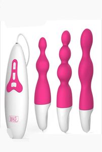 10 Speed Vibrating Silicone Anal Beads Butt Plug Anus Pleasure Stimulator Vibrator In Adult Games Sex Toys For Women And Men3622878