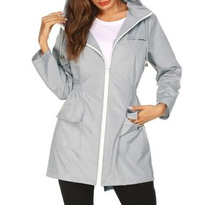 Lange Regenmantel Wasserdicht Wind-Kapuze Damen Dünne Regen Mantel Ponchos Jacken Weibliche Chubasqueros Mujer Capa De Chuva2395364