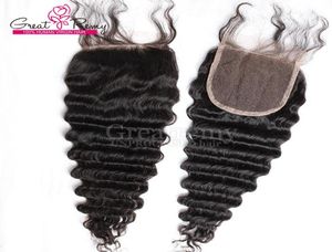 100 Malaysian Deep Wave Top Frontal Closure Part 44 Hairpieces Virgin Human Hair Natural Color Dyeable Also Whole Very 2489352