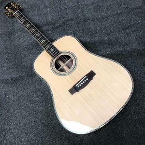 Özel 41 inç 3 Plys Neck Guild D-100'ler Katı Ladin Üst Akustik Gitar