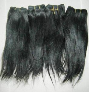 Новые товары Дешевые обработанные индийские височные волосы 20 шт. слот натуральные прямые пучки Мягкие гладкие красивые элегантные s74798146788786