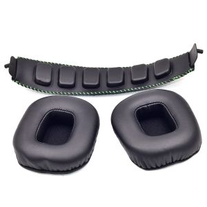 Accessori Nuovi cuscinetti di ricambio auricolari auricolari auricolari con fasciame per razer tiamat 7.1 / tiamat 2.2 auricolare