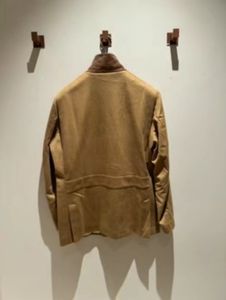 Giacche da uomo Inverno loro piano Cappotto da giacca in cashmere spesso cammello