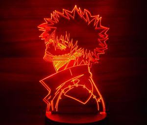 My Hero Academia Dabi Figurer 3D Anime Lamp Nightlight Model Toys Boku No Hero Academia Dabi Figurinsamling Led Toy4782754