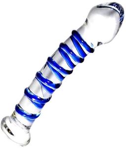 Glass Dildo Crystal Penis Anal Butt plug Vaginal GSpot Massager New Sex Toys R4109077933