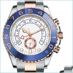 Kvinnors klockor Mens Luxury Se detial 44mm Dial New Yacht armbandsur Master Matic Mechanical Movement Sapphire 116681 OYST W2774