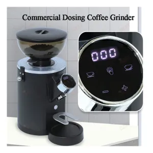 Verktyg Gzzt Commercial Quantitative Coffee Grinder 60mm rostfritt stål Flat Burr Trevlig pulverkaffe malningsstillverkare Miller 220V