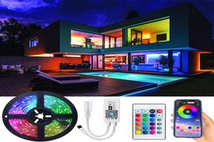 Remsor LED -strip Light RGB flexibel lampa luces bandband diod dc12v smd ir blutooth wifi controller lampor3458073