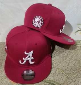 2024 Tüm Team Fan's USA Kolej Beyzbol Ayarlanabilir Alabama Crimson Tide Şapkası Saha Karışımı Sipariş Boyutu Kapalı Düz ​​Fatura Baskı Snapback Caps Bone Chapeau A13