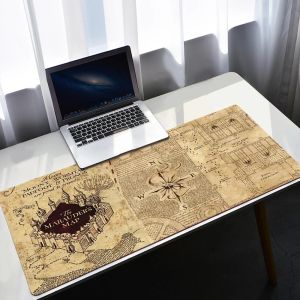 Möss spelmusmatta Slytherin College Mausepad Utökad Pad Desktmat PC -tillbehör Gamer Keyboard Mousepad Mats skåp Mause Pads