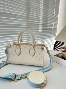 24SS Womens Luxury Designer Milky Way Collection Collection Bag Bag Counter Crossbody يأتي مع محفظة سحاب مستدير 25 سم