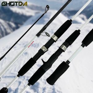 Rods 2 Sections Carbon Fiber Spinning Casting Rod Lure Fishing Rod Lure Weight 321g 1.8M 1.5M Pole Fishing Tackle Jigging Rod Pesca