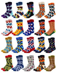 Men039s Socks Unisex Happy Cartoon Retro Design Men Funny Basketball Crew Women Flower Geometric Long Sock Male 4264609