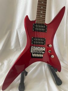 Promition BC Stealth Chuck Schuldiner Chitarra elettrica rossa metallizzata Diamond Inlay Floyd Rose Tremolo Bridge Hardware cromato