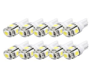 50pcs T10 Wedge 5SMD 5050 Xenon LED Light bulbs 192 168 194 W5W 2825 158 White8342630