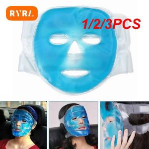 Strumento 1/2/3pcs PVC Maschera del sonno Pacco ghiaccio Raffreddamento Care della pelle strumento Terapia fredda calda per la pelle Gel di gel di ghiaccio Maschera per il viso Anti Wrinkle