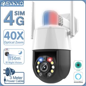 Kontroll EVKVO 4K 8MP 4G Outdoor Camera 40x Optical Zoom Ai Human Tracking WiFi Security Surveillance PTZ Camera 150m Night Vision ICSEE