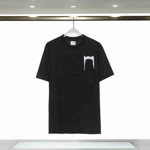 T-shirt da uomo Abbigliamento alta estate Seta Uomo Hip Hop Taglio irregolare Cerniera T-shirt a maniche corte Nero Bianco 240301