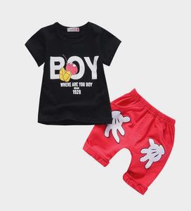 Set di vestiti estivi per neonati neonato tshirt casual pantaloni corti 2 pezzi tute per ragazzi tute sportive per bambini panno infantile3583797