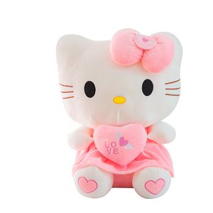 Factory wholesale 30cm lovely hug cat plush toy anime Surrounding doll children's favorite gift