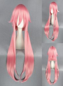 Lady Carnival Cartoon Character Cosplay Wigs Future Diary Mirai Nikki Yuno Gasai1282458