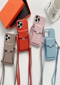 Capas de telefone celular com cartão Solt Designer Crossbody Phone CaseFor Iphone5200829