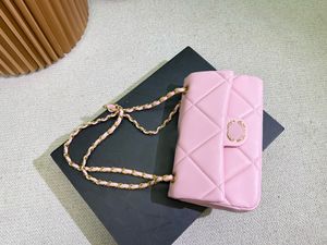 Fashion Crossbody Handbag Shoulder bag Designer diamond check Women Sheep skin fabric Metal chain Leather bag Flip cover Wallet Purse